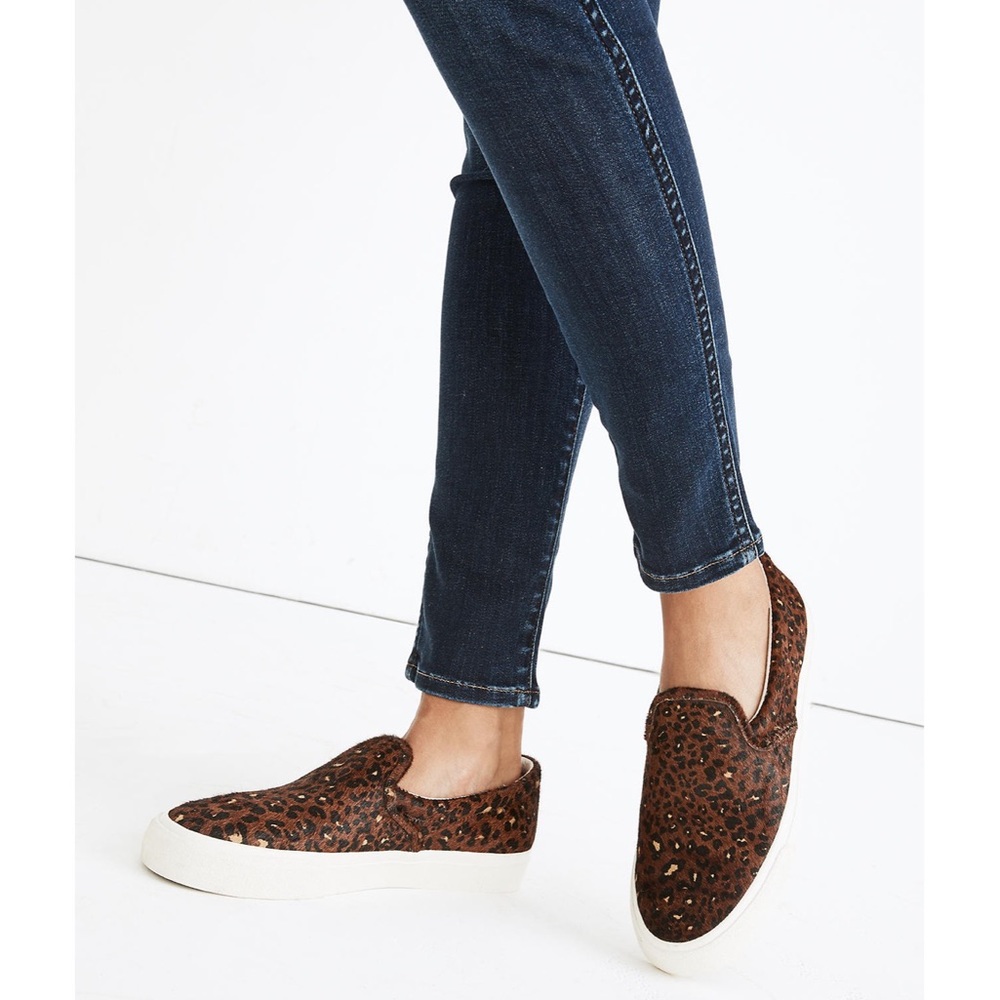 GUC Sidewalk Slip-Ons in Painted Leopard Calf Hair